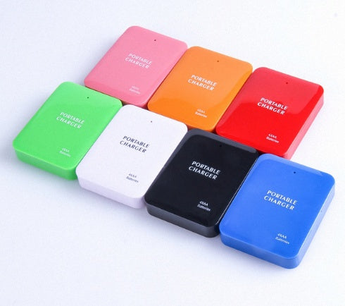 Powerbank 4X AA Battery Emergency USB Power Bank Charger Portable Charger for Phone Colorful Various Free Shipping